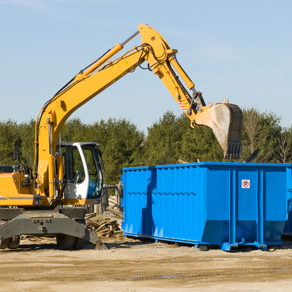 are there any restrictions on where a residential dumpster can be placed in Delleker California